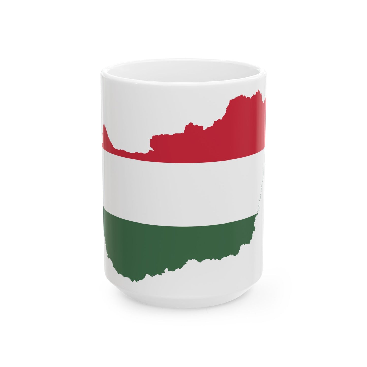 Hungary stub (Hungary) White Coffee Mug-15oz-Go Mug Yourself