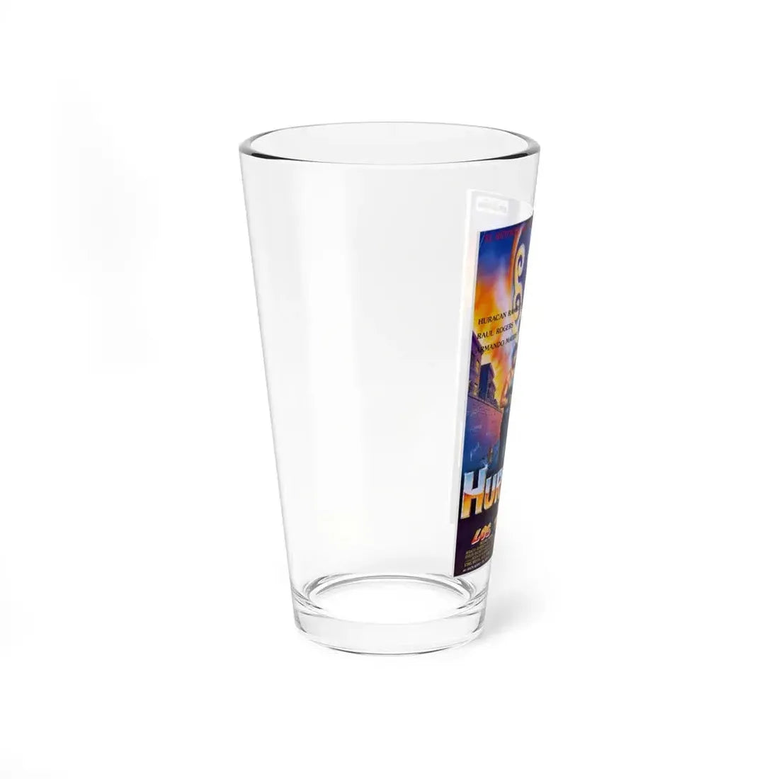 HURACAN VS THE TERRORISTS 1989 Movie Poster - Pint Glass 16oz - Go Mug Yourself