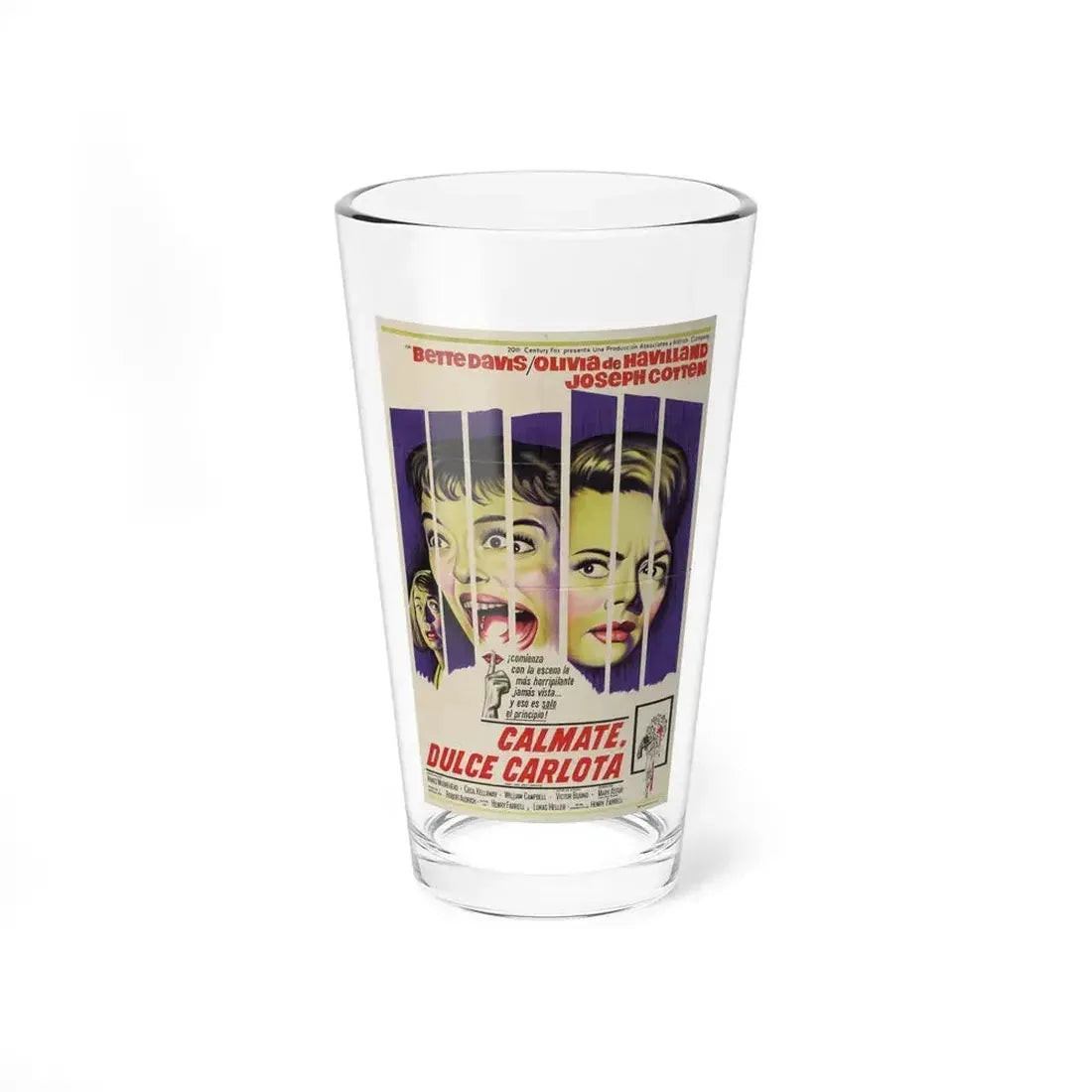 HUSH... HUSH SWEET CHARLOTTE (SPAIN) 1964 Movie Poster - Pint Glass 16oz 16oz - Go Mug Yourself