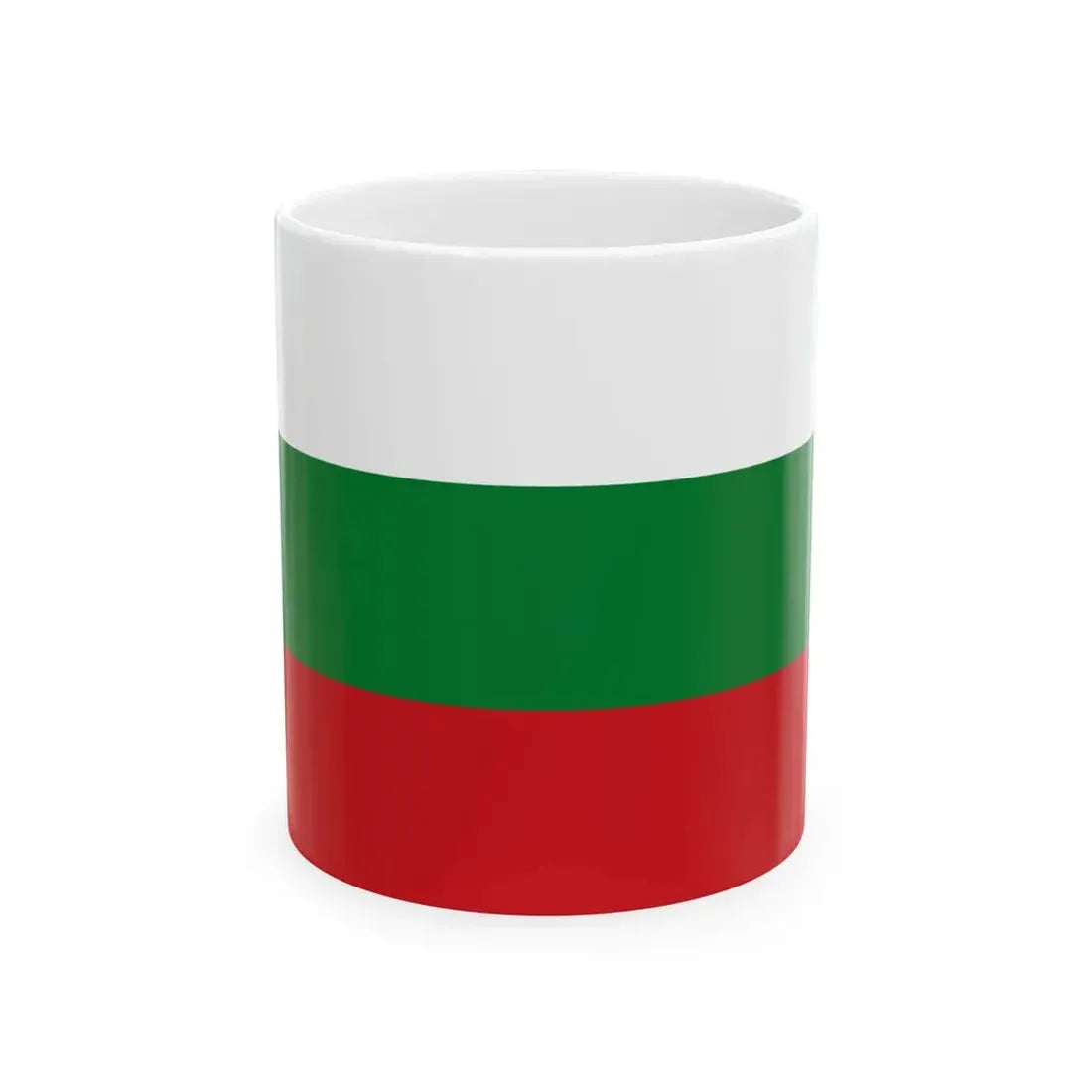 Hybrid flag of Belarus 1918 1991-1995 and 2012- (Belarus) White Coffee Mug 11oz - Go Mug Yourself