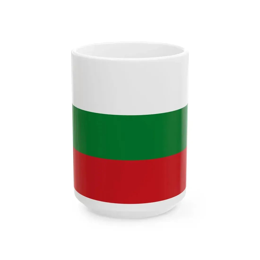 Hybrid flag of Belarus 1918 1991-1995 and 2012- (Belarus) White Coffee Mug 15oz - Go Mug Yourself