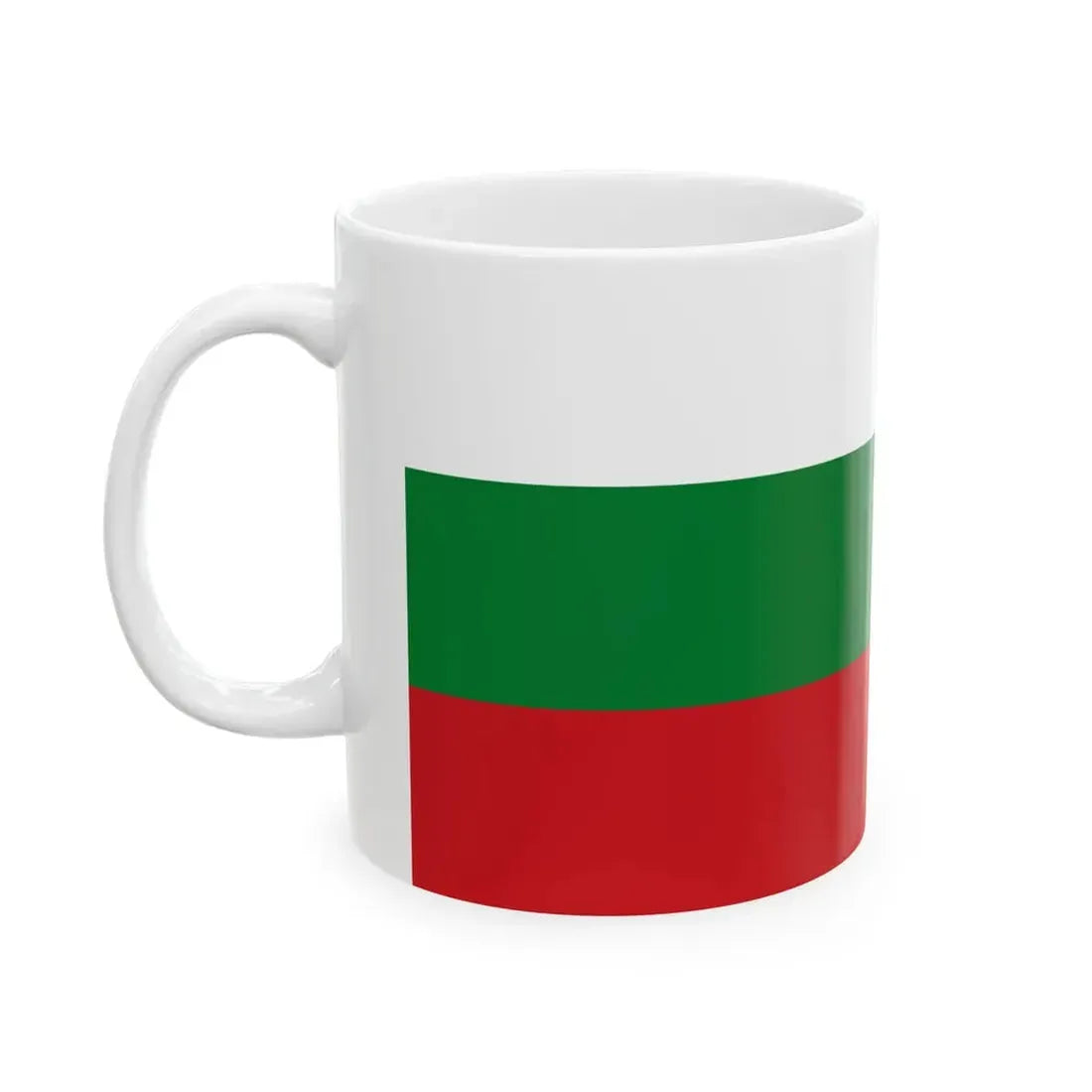 Hybrid flag of Belarus 1918 1991-1995 and 2012- (Belarus) White Coffee Mug - Go Mug Yourself