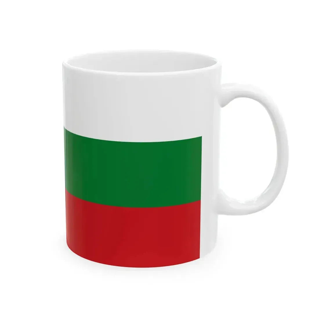 Hybrid flag of Belarus 1918 1991-1995 and 2012- (Belarus) White Coffee Mug - Go Mug Yourself