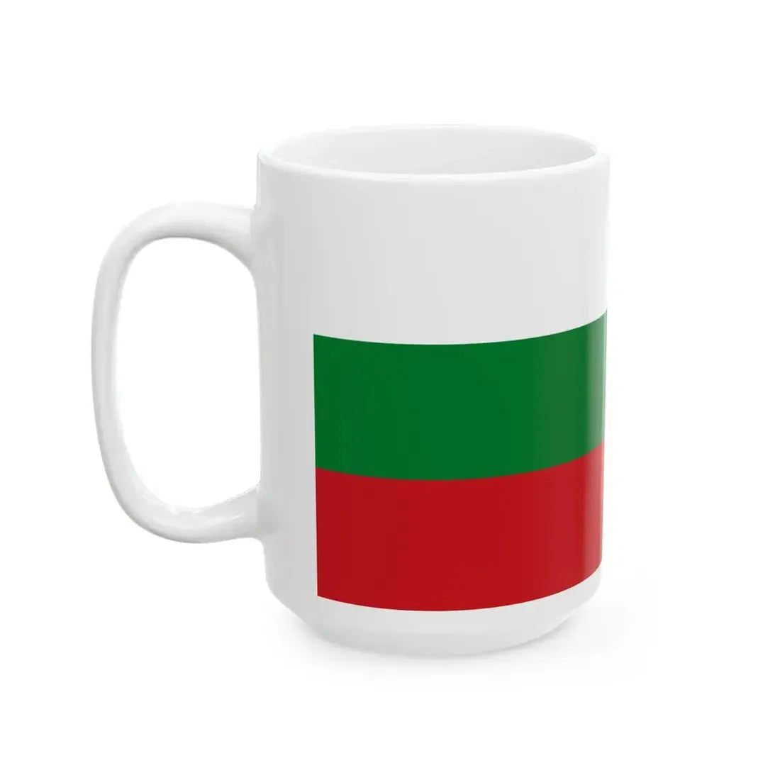 Hybrid flag of Belarus 1918 1991-1995 and 2012- (Belarus) White Coffee Mug - Go Mug Yourself
