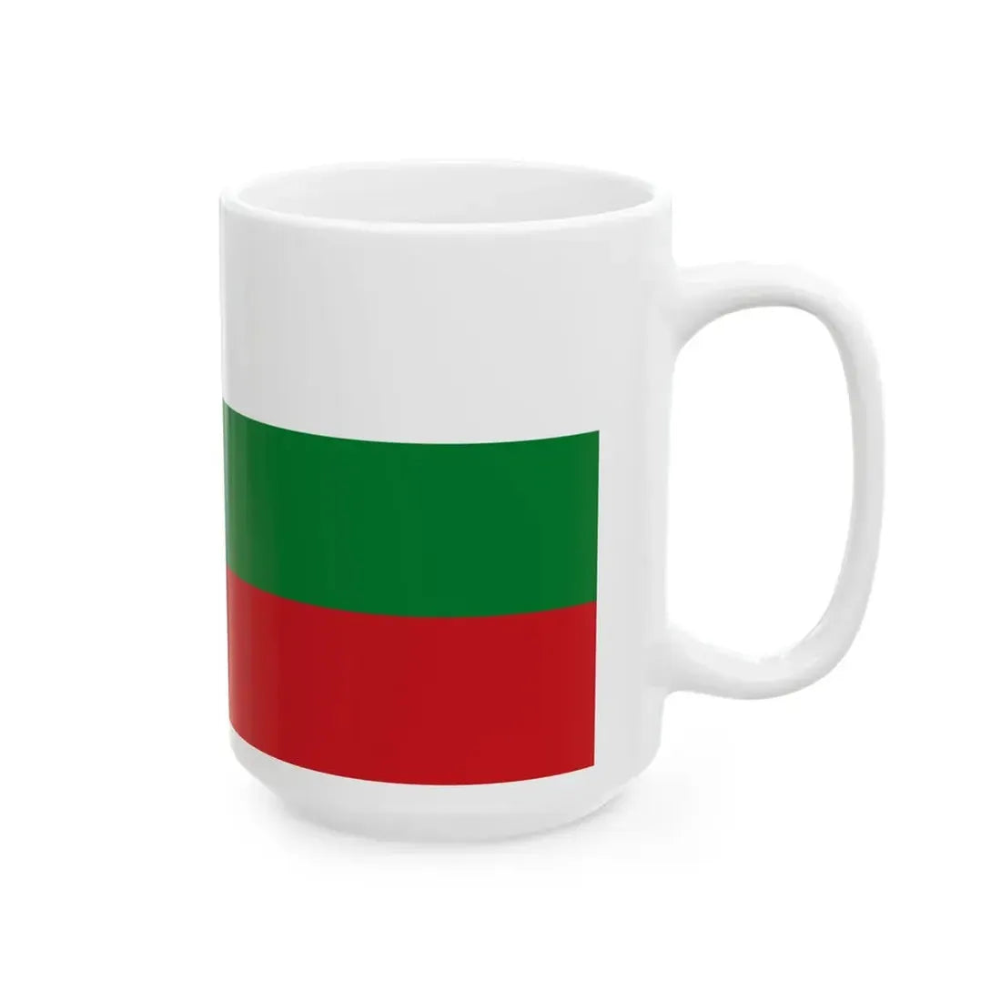 Hybrid flag of Belarus 1918 1991-1995 and 2012- (Belarus) White Coffee Mug - Go Mug Yourself