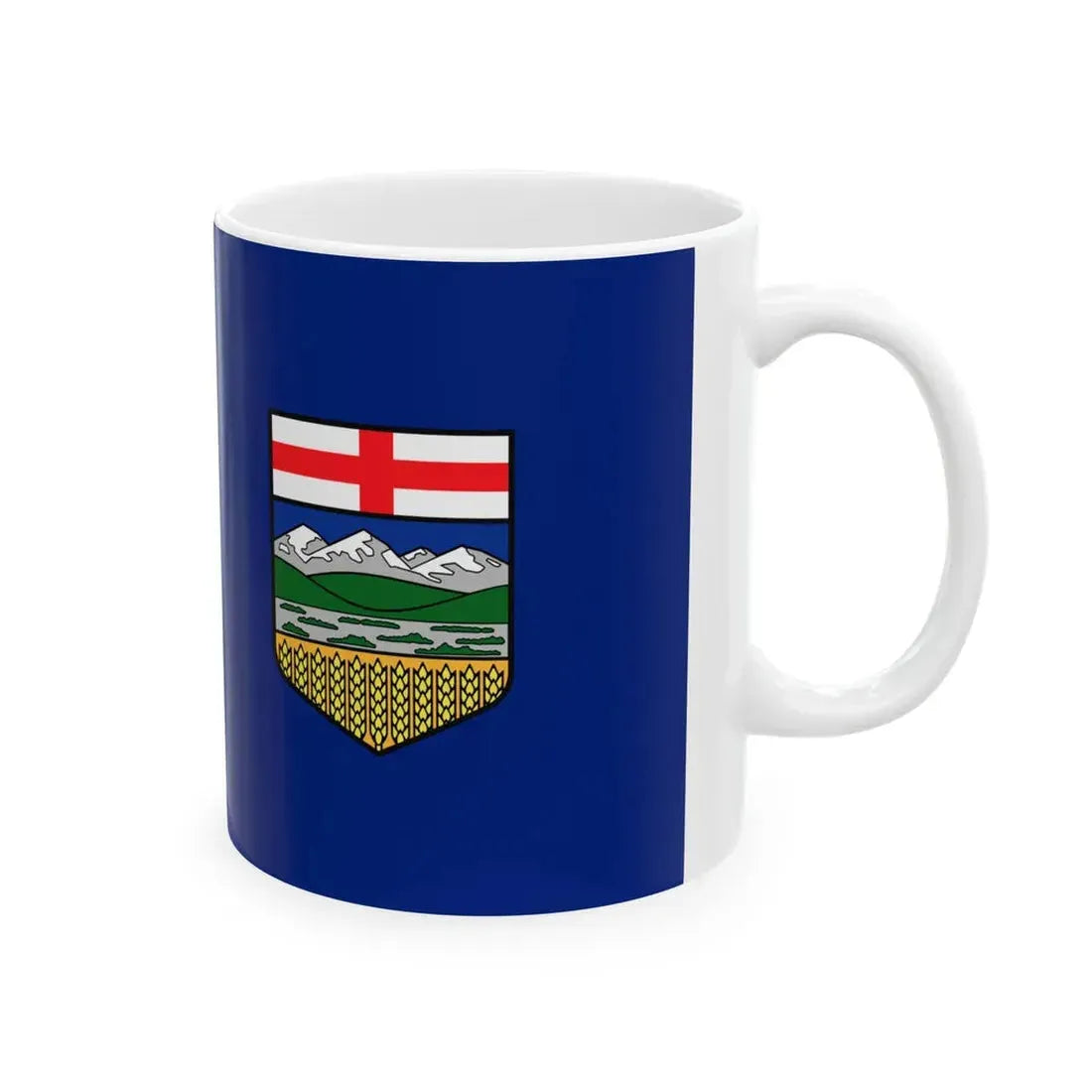 Hypothetical Alberta Blue Ensign (Canada) White Coffee Mug - Go Mug Yourself