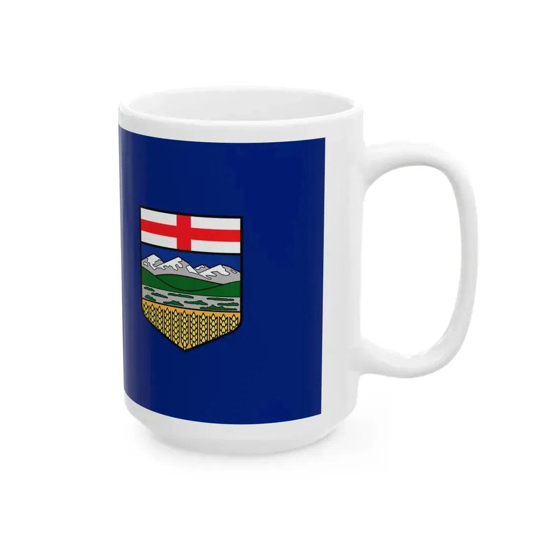 Hypothetical Alberta Blue Ensign (Canada) White Coffee Mug - Go Mug Yourself