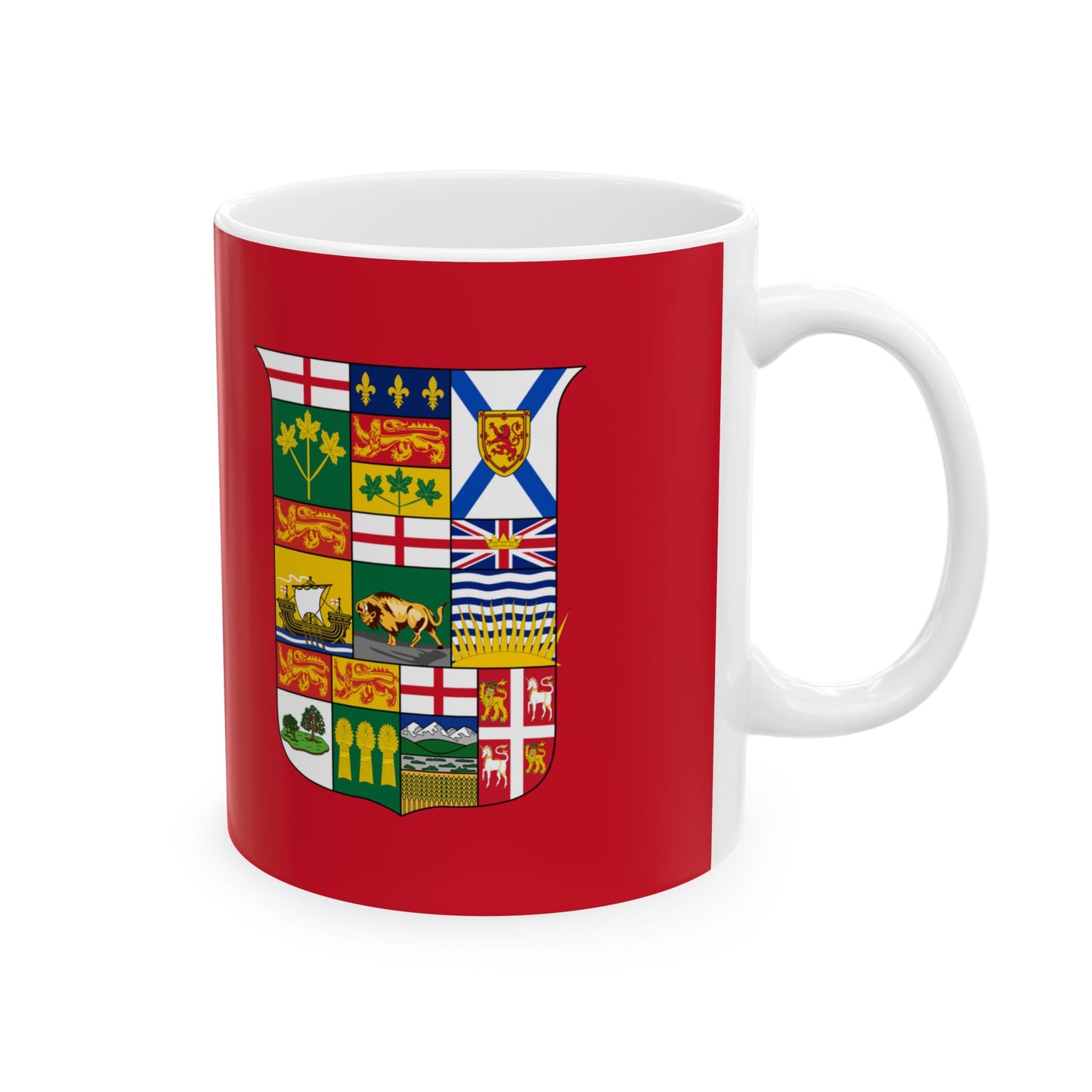 Hypothetical Current Canadian Red Ensign (Canada) White Coffee Mug-Go Mug Yourself