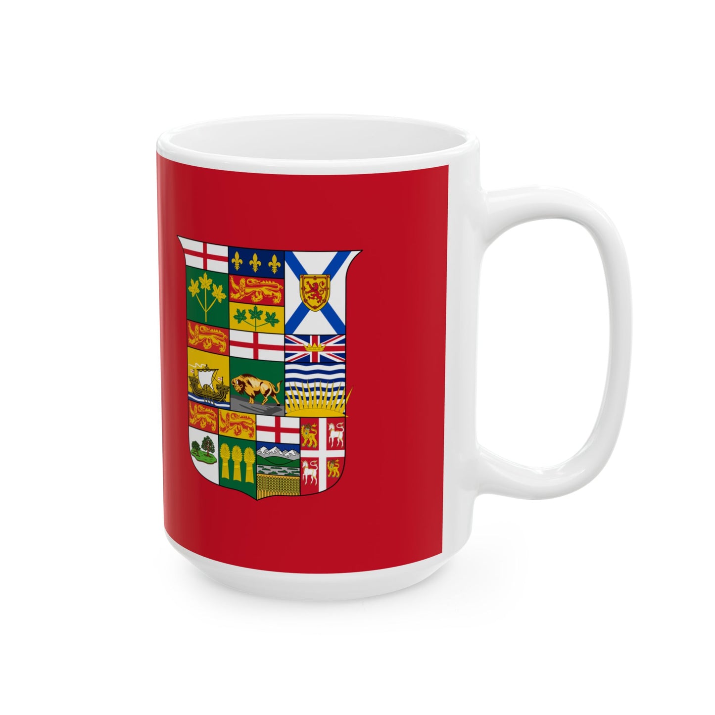 Hypothetical Current Canadian Red Ensign (Canada) White Coffee Mug-Go Mug Yourself