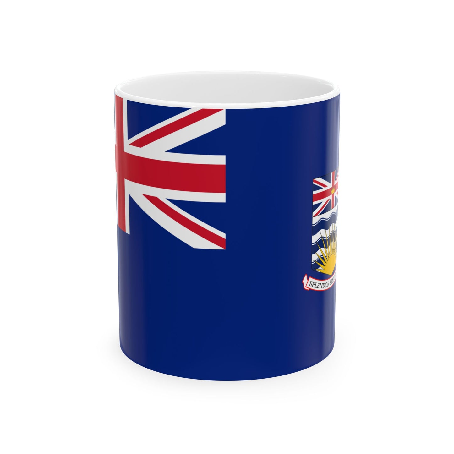 Hypothetical flag of British Columbia 1906-1960 (Canada) White Coffee Mug-11oz-Go Mug Yourself