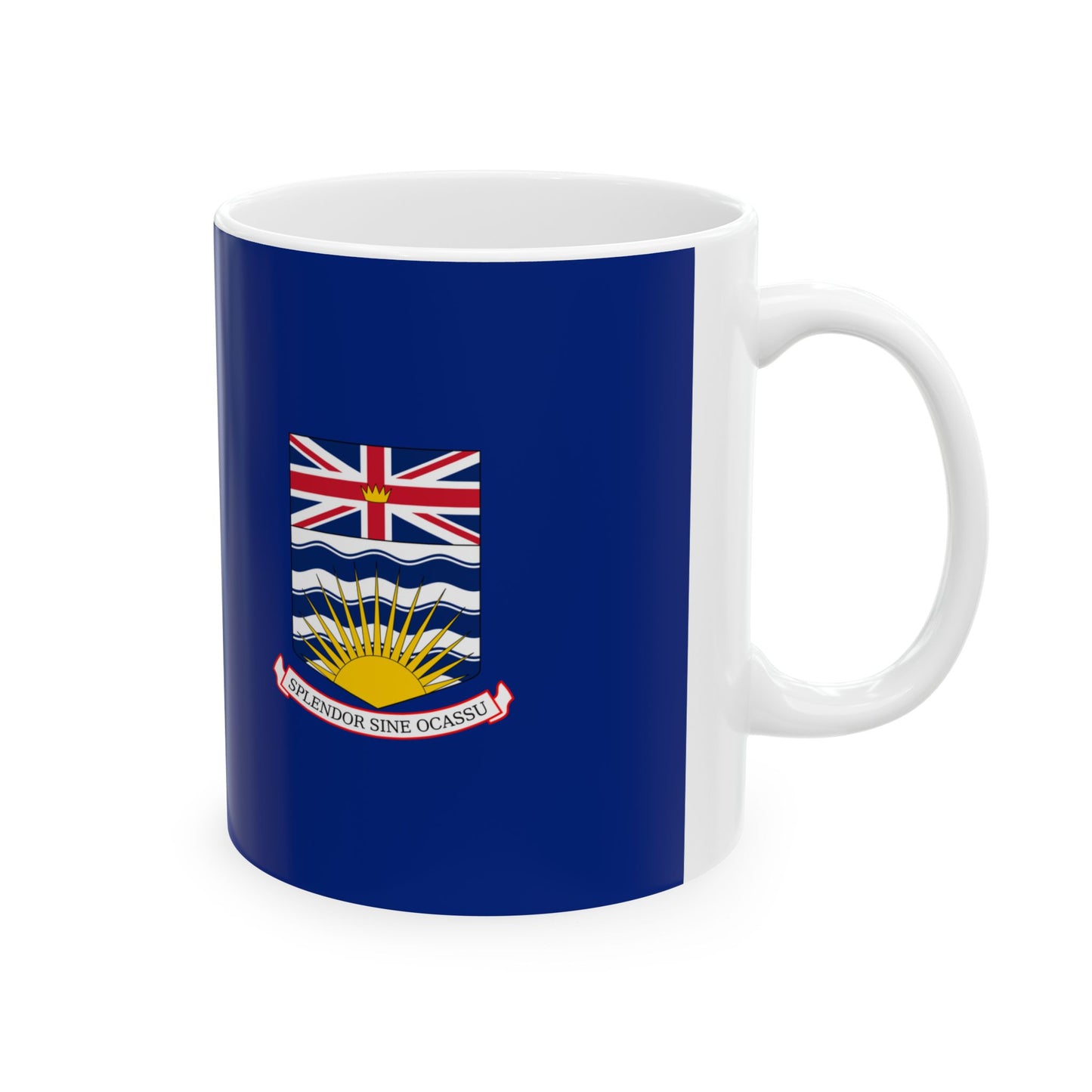 Hypothetical flag of British Columbia 1906-1960 (Canada) White Coffee Mug-Go Mug Yourself