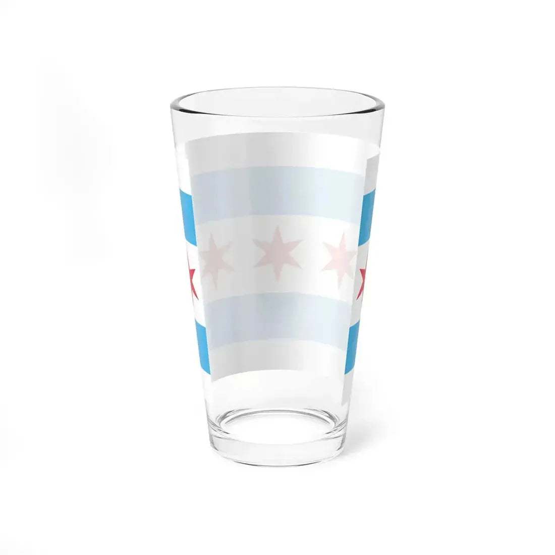 Hypothetical flag of Chicago Illinois (United States) Pint Glass 16oz - Go Mug Yourself