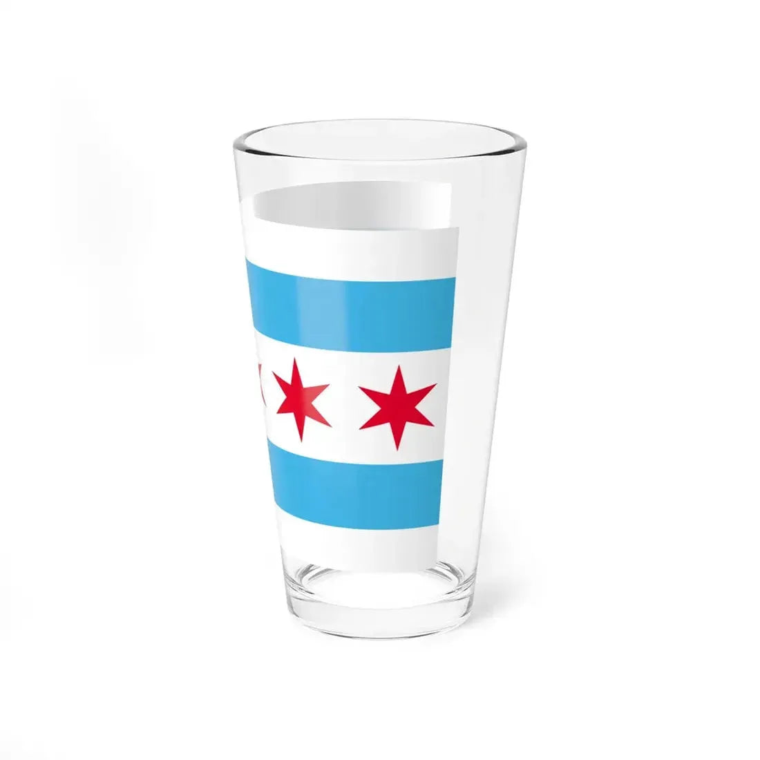 Hypothetical flag of Chicago Illinois (United States) Pint Glass 16oz - Go Mug Yourself