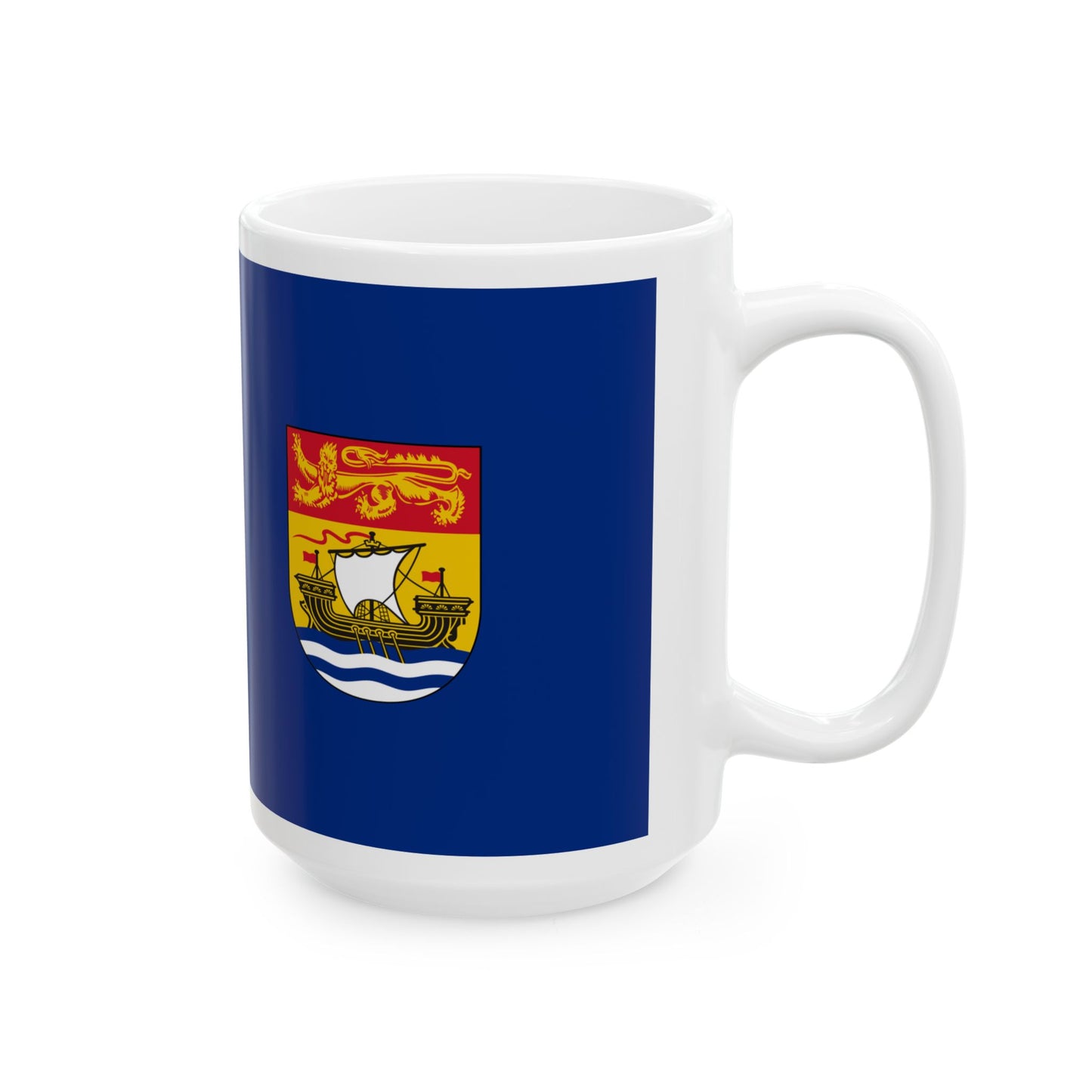 Hypothetical flag of New Brunswick 1868-1965 (Canada) White Coffee Mug-Go Mug Yourself