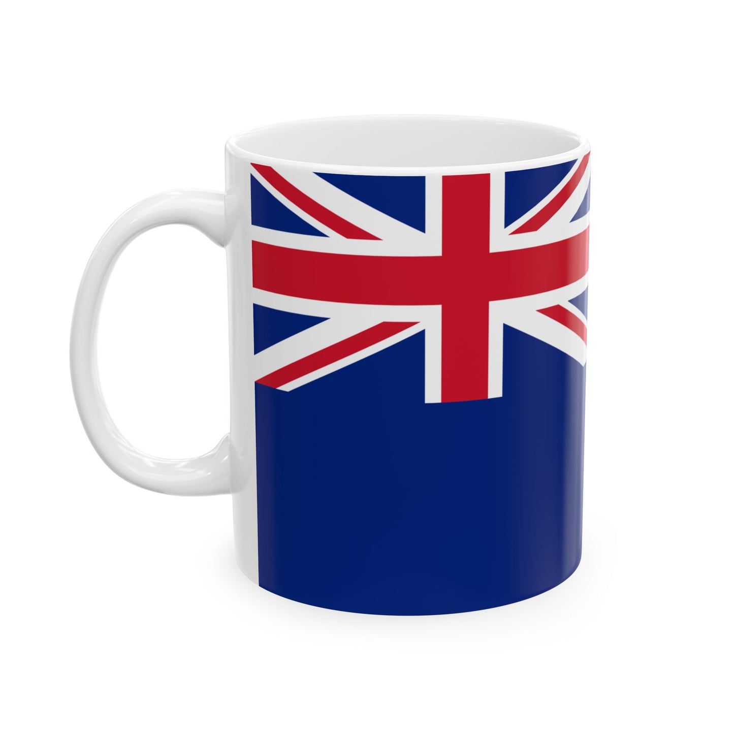 Hypothetical Saskatchewan Blue Ensign (Canada) White Coffee Mug-Go Mug Yourself