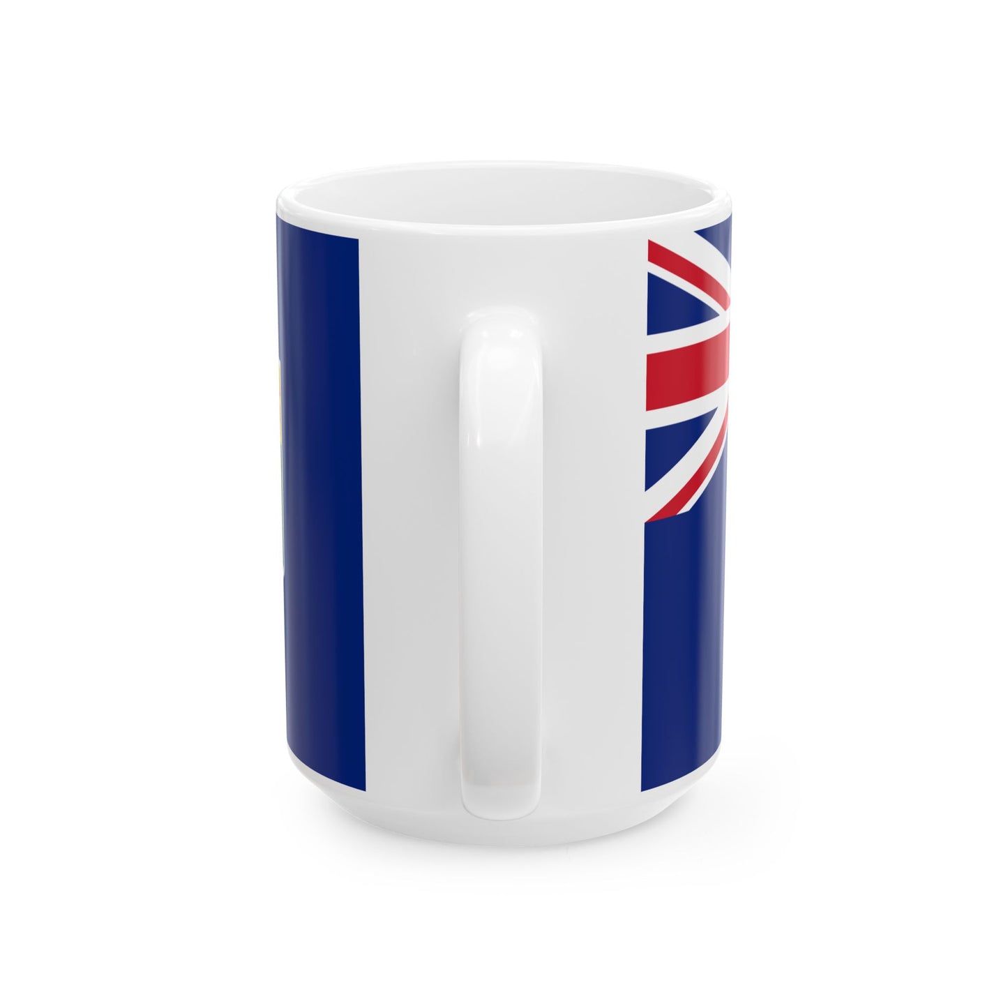 Hypothetical Saskatchewan Blue Ensign (Canada) White Coffee Mug-Go Mug Yourself