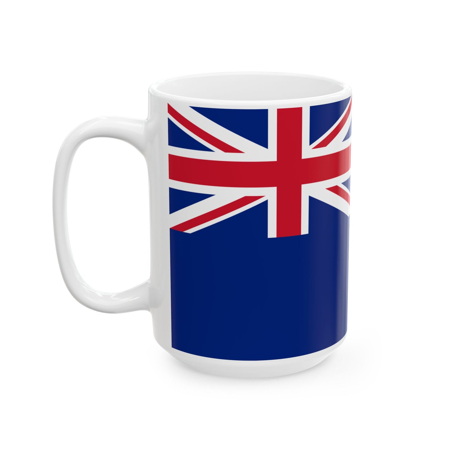 Hypothetical Saskatchewan Blue Ensign (Canada) White Coffee Mug-Go Mug Yourself