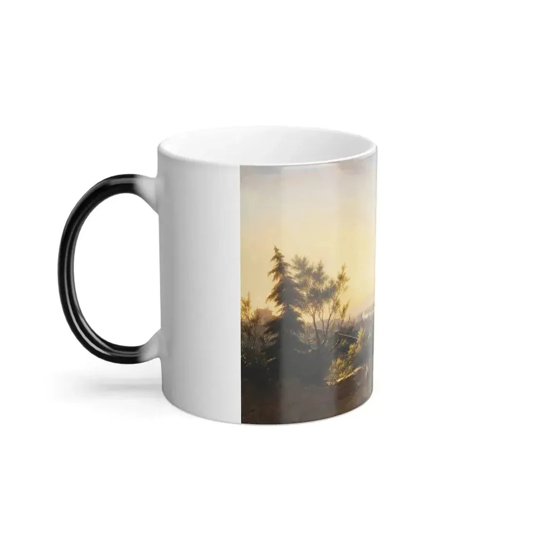 Hyppolyte Sebron (1801-1879) A VIEW OF FLORENCE TAKEN FROM SAN MINIATO AL MONTE - oil on canvas 1842 - Color Changing Mug 11oz - Go Mug Yourself