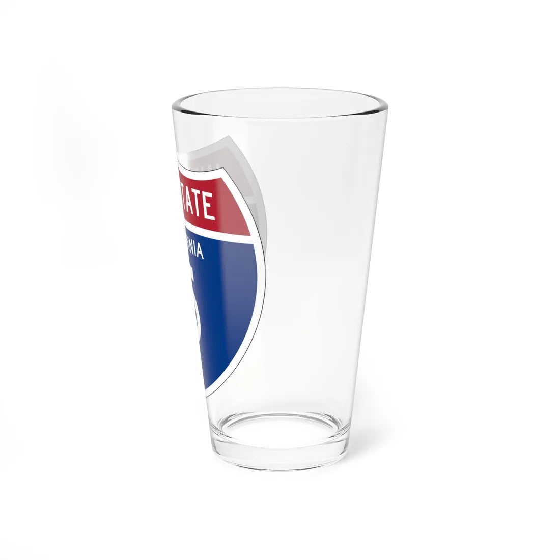 I-00 1957 template (California) (Road Sign) Pint Glss 16oz - Go Mug Yourself