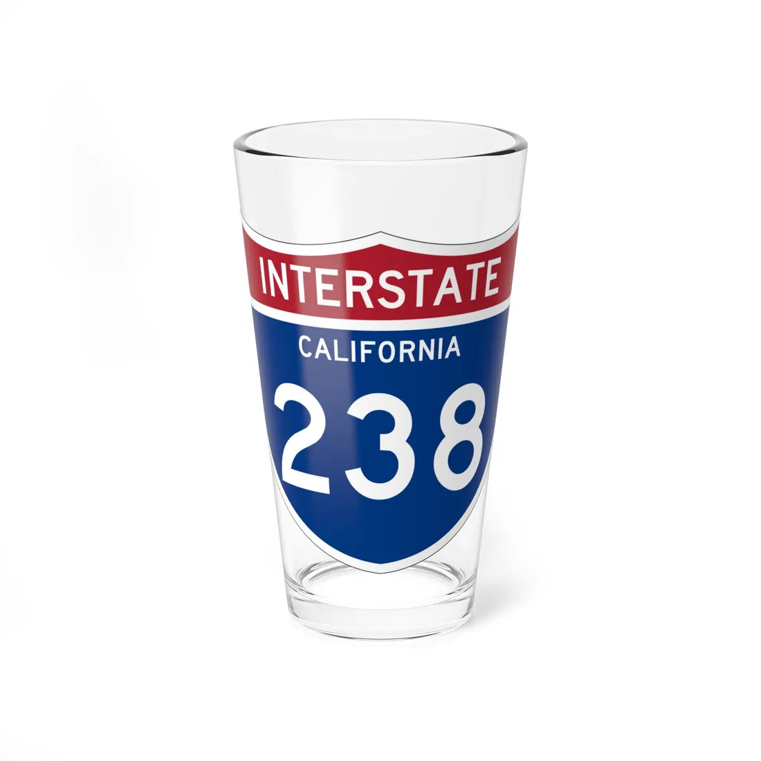 I-000 1961 template (California) (Road Sign) Pint Glss 16oz 16oz - Go Mug Yourself