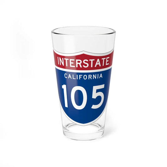 I-105 CA (California) (Road Sign) Pint Glss 16oz 16oz - Go Mug Yourself