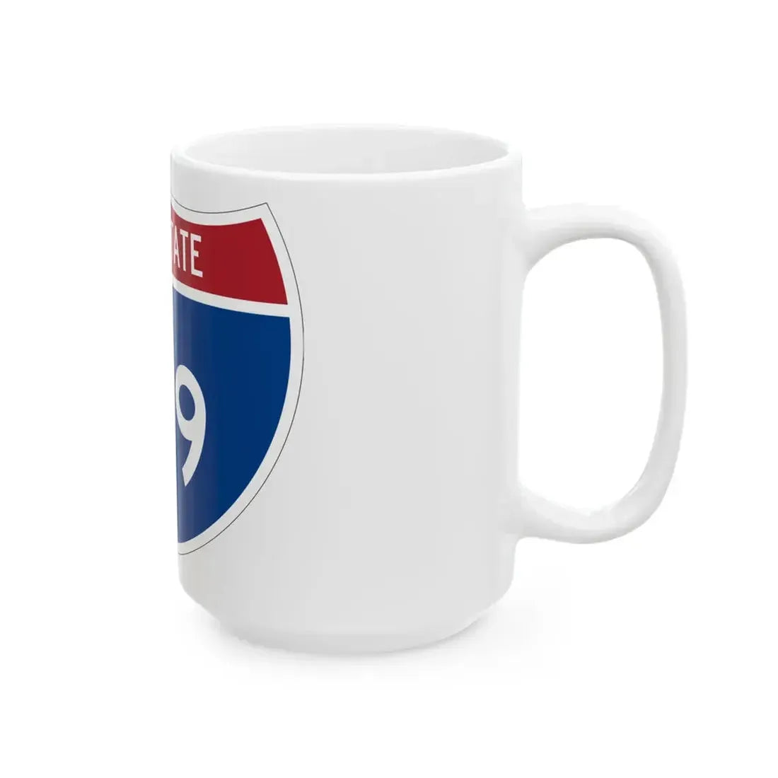 I-129 IA 1961 (Iowa) (Road Sign) White Coffee Mug - Go Mug Yourself