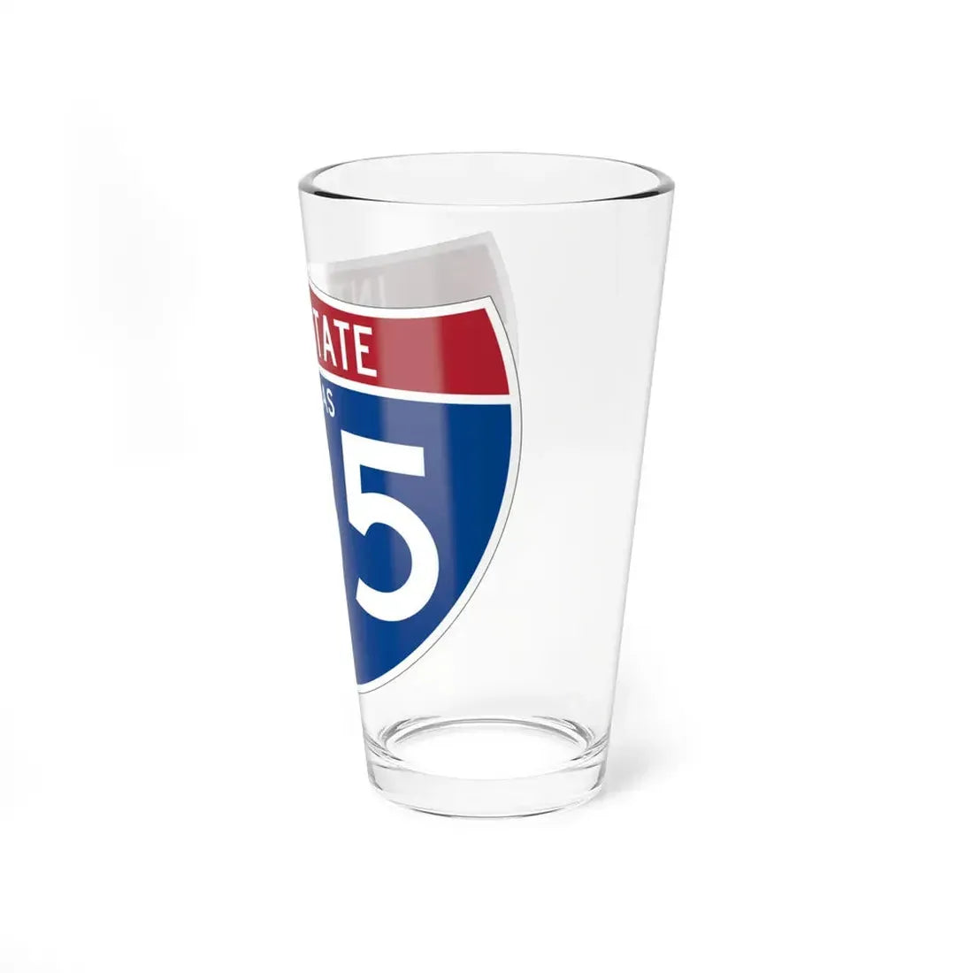 I-135 KS (Kansas) (Road Sign) Pint Glss 16oz - Go Mug Yourself
