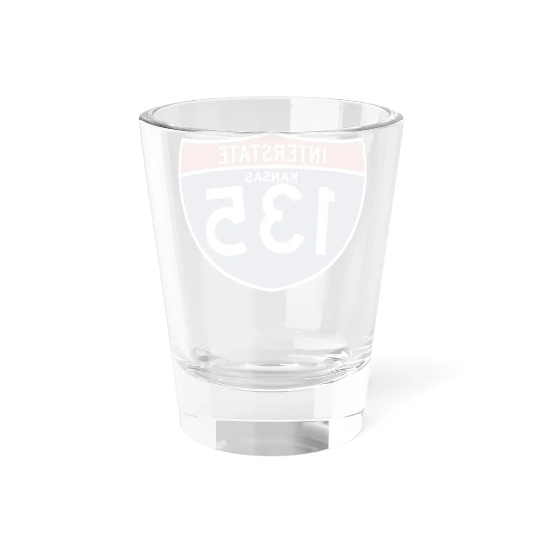I-135 KS (Kansas) (Road Sign) Shot Glass 1.5oz - Go Mug Yourself