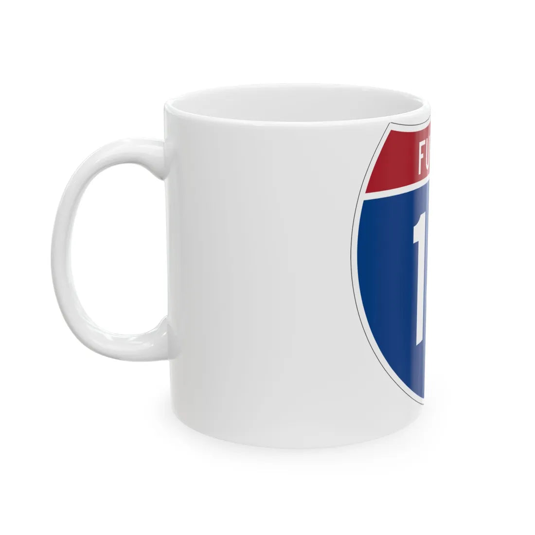 I-14 Future (Louisiana) (Road Sign) White Coffee Mug - Go Mug Yourself