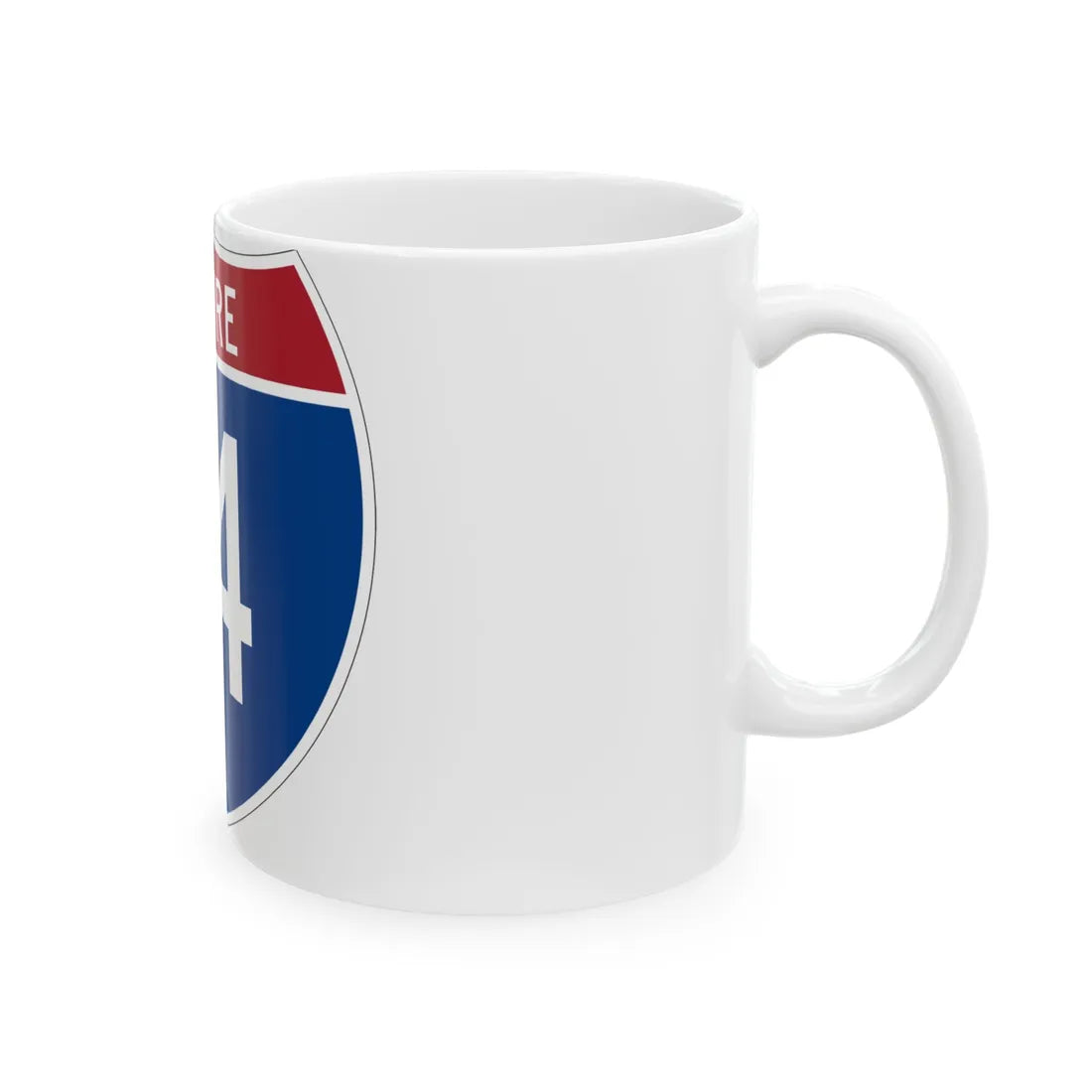 I-14 Future (Louisiana) (Road Sign) White Coffee Mug - Go Mug Yourself