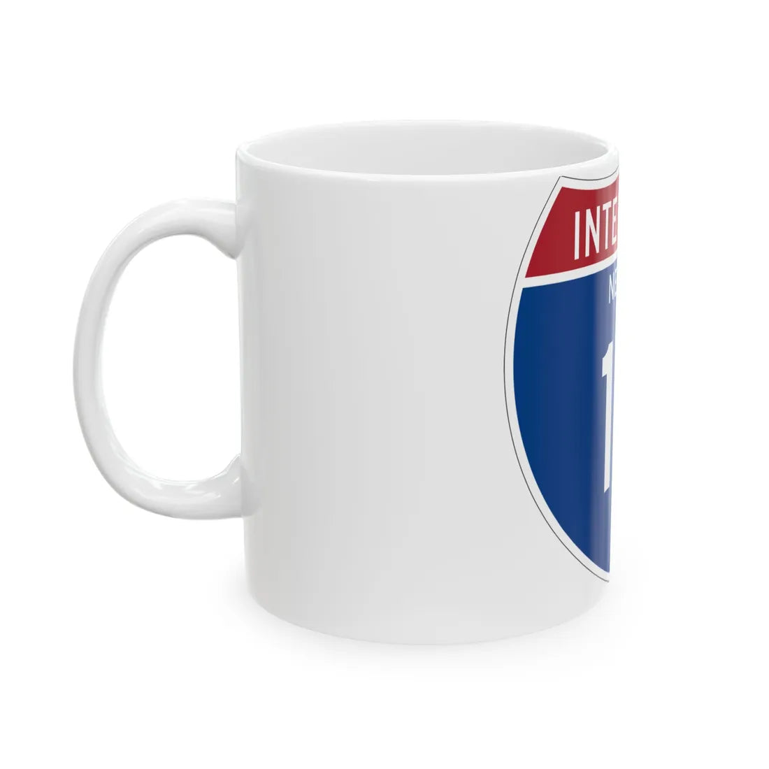 I-15 NV Metric (Nevada) (Road Sign) White Coffee Mug - Go Mug Yourself