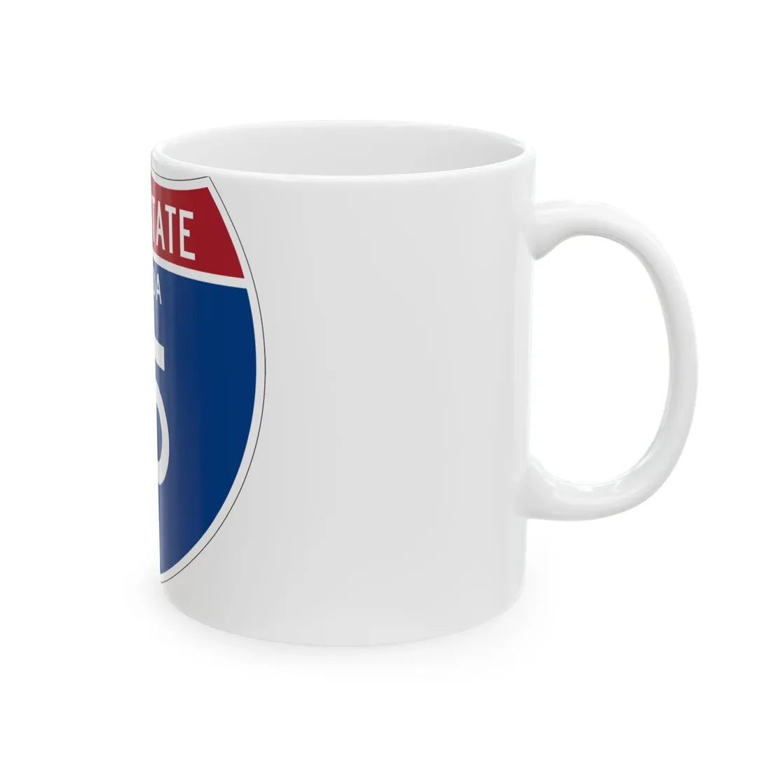 I-15 NV Metric (Nevada) (Road Sign) White Coffee Mug - Go Mug Yourself