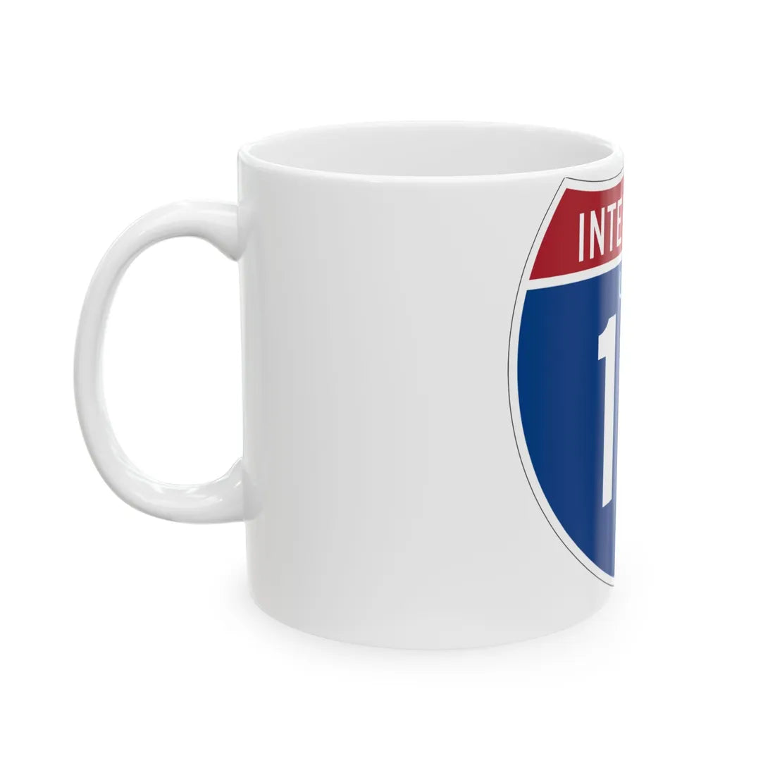 I-15 UT (Utah) (Road Sign) White Coffee Mug - Go Mug Yourself