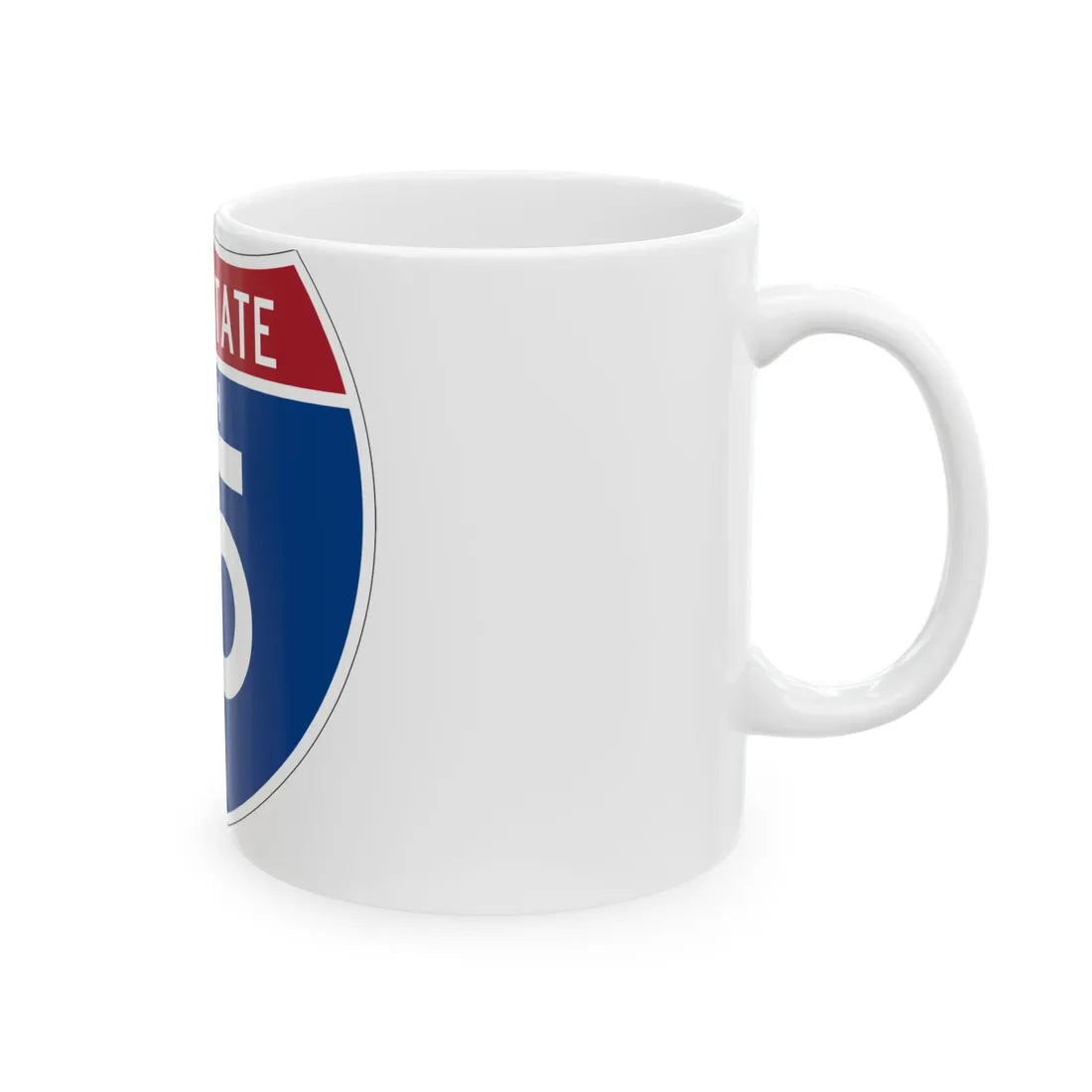 I-15 UT (Utah) (Road Sign) White Coffee Mug - Go Mug Yourself