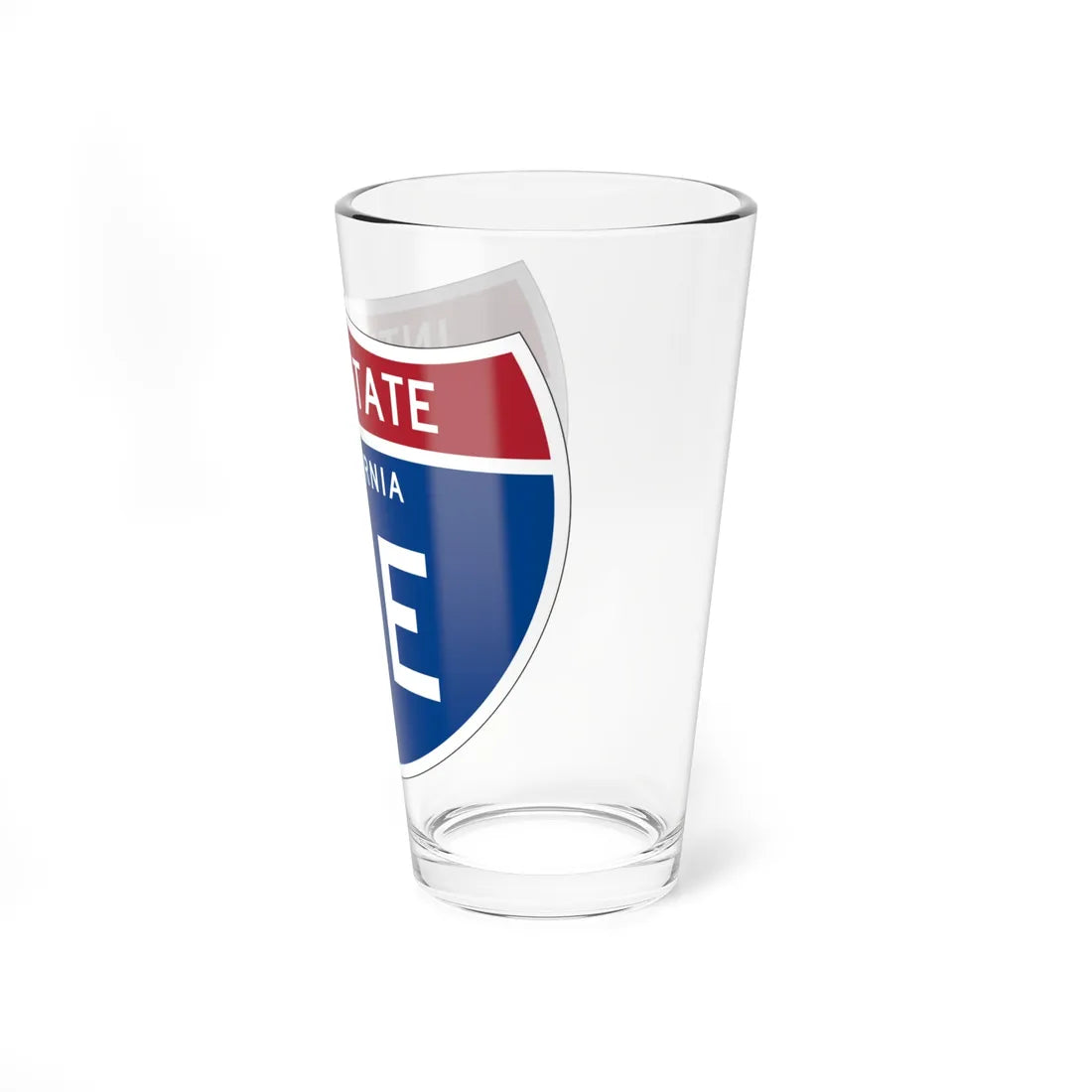 I-15E CA (California) (Road Sign) Pint Glss 16oz - Go Mug Yourself