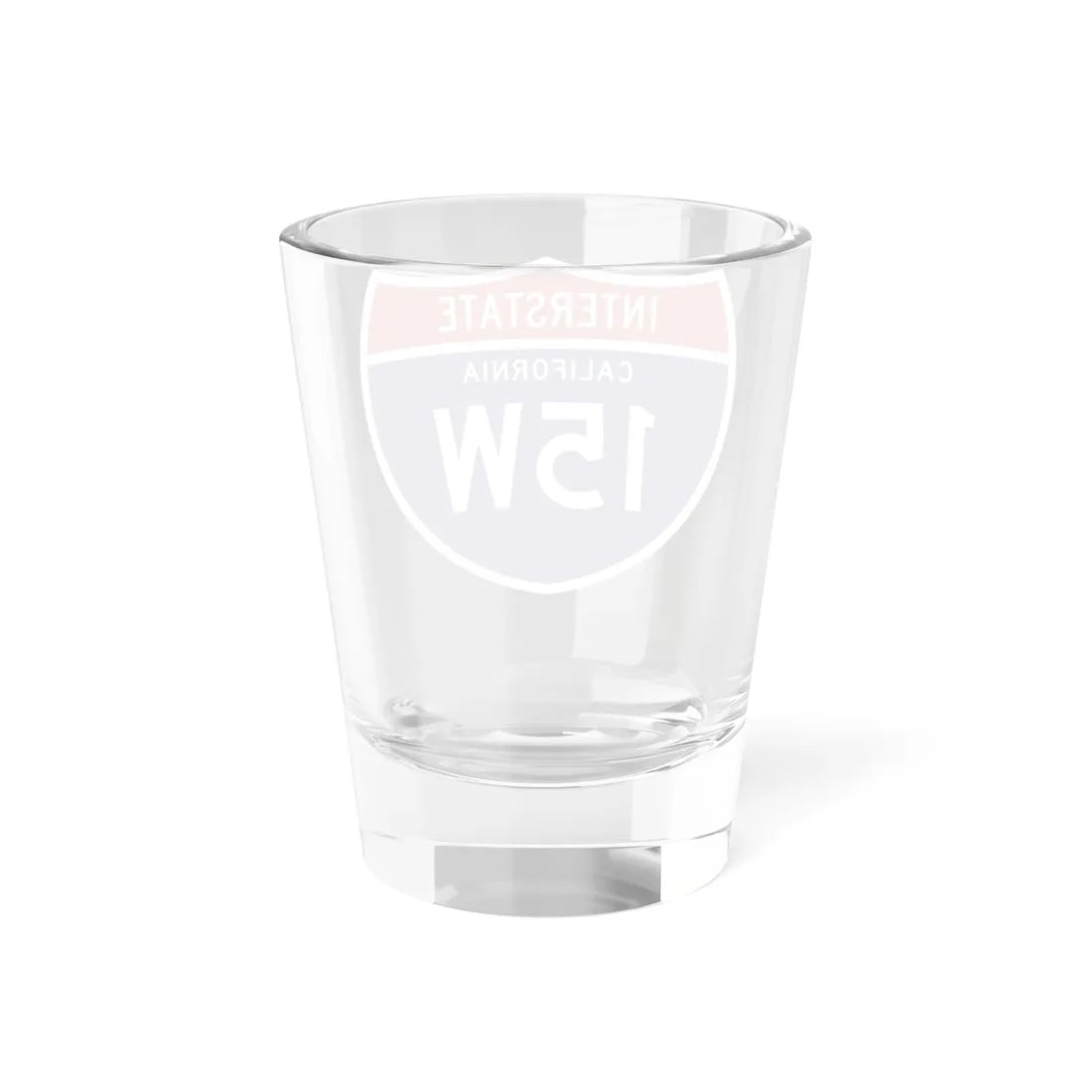 I-15W CA (California) (Road Sign) Shot Glass 1.5oz - Go Mug Yourself