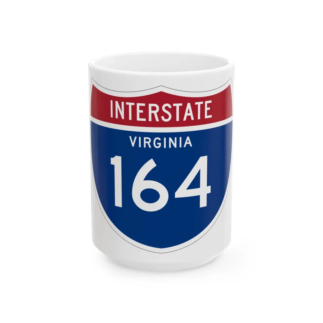 I-164 VA 1961 (Virginia) (Road Sign) White Coffee Mug 15oz - Go Mug Yourself