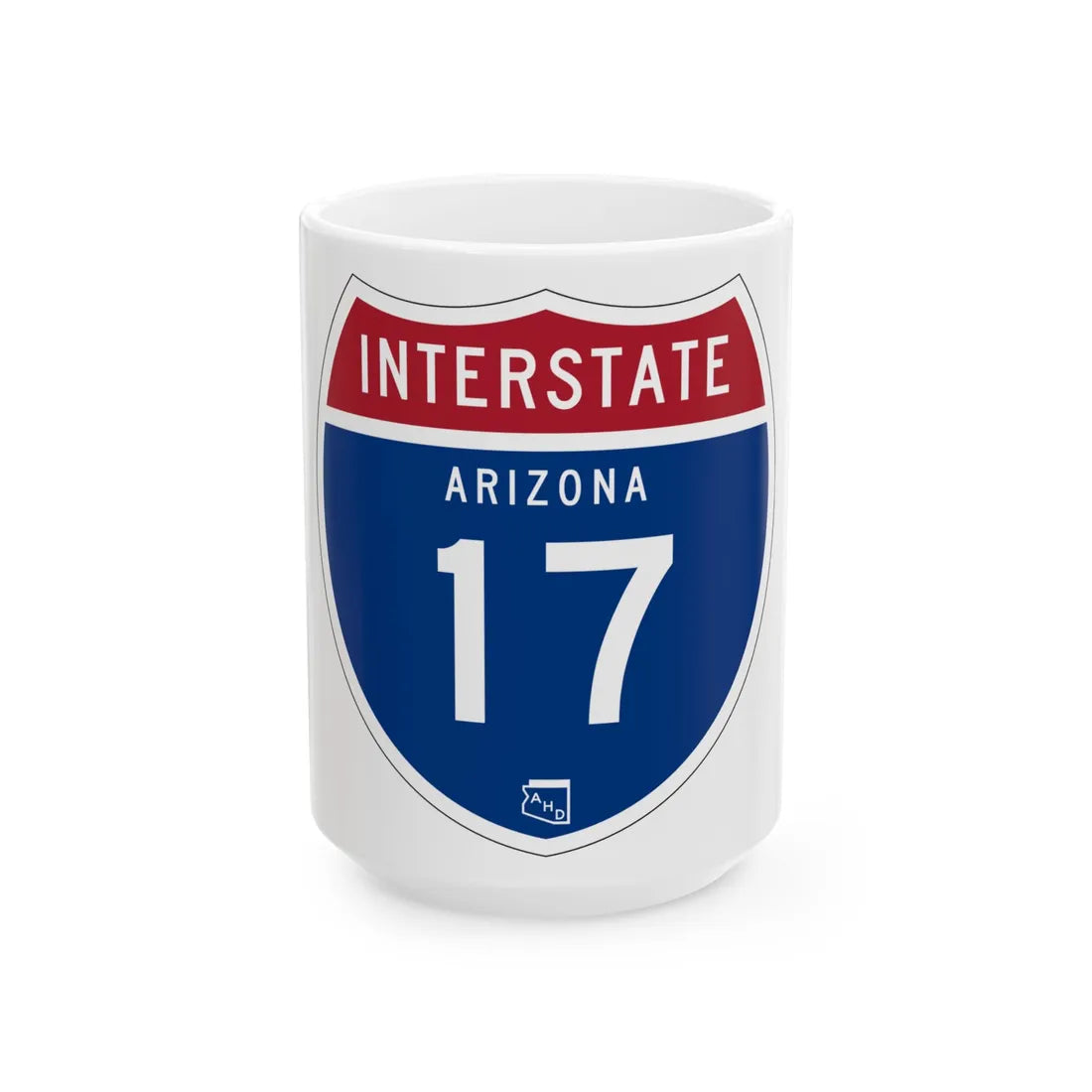 I-17 AZ 1957 (Arizona) (Road Sign) White Coffee Mug 15oz - Go Mug Yourself