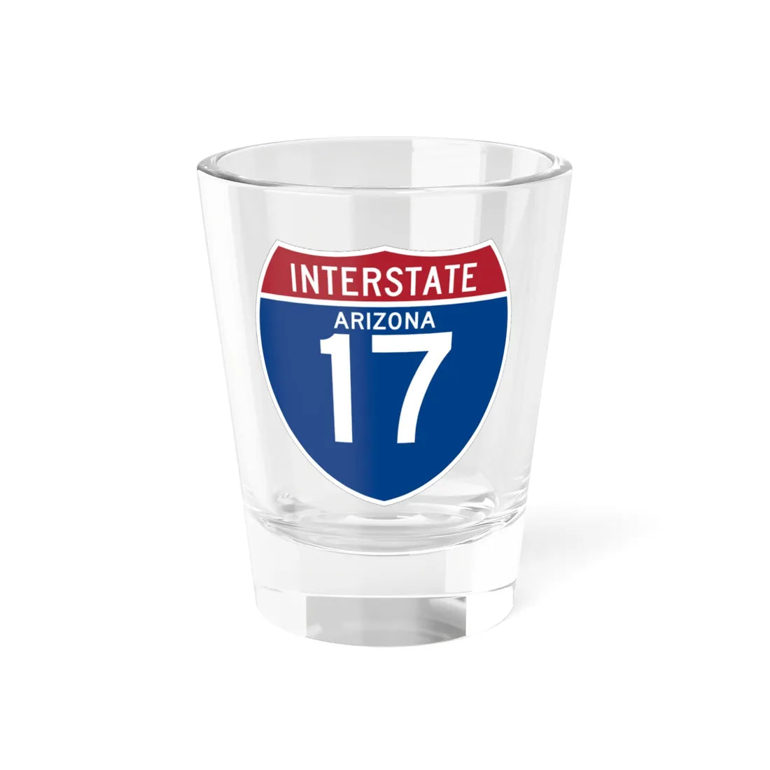 I-17 AZ (Arizona) (Road Sign) Shot Glass 1.5oz 1.5oz - Go Mug Yourself
