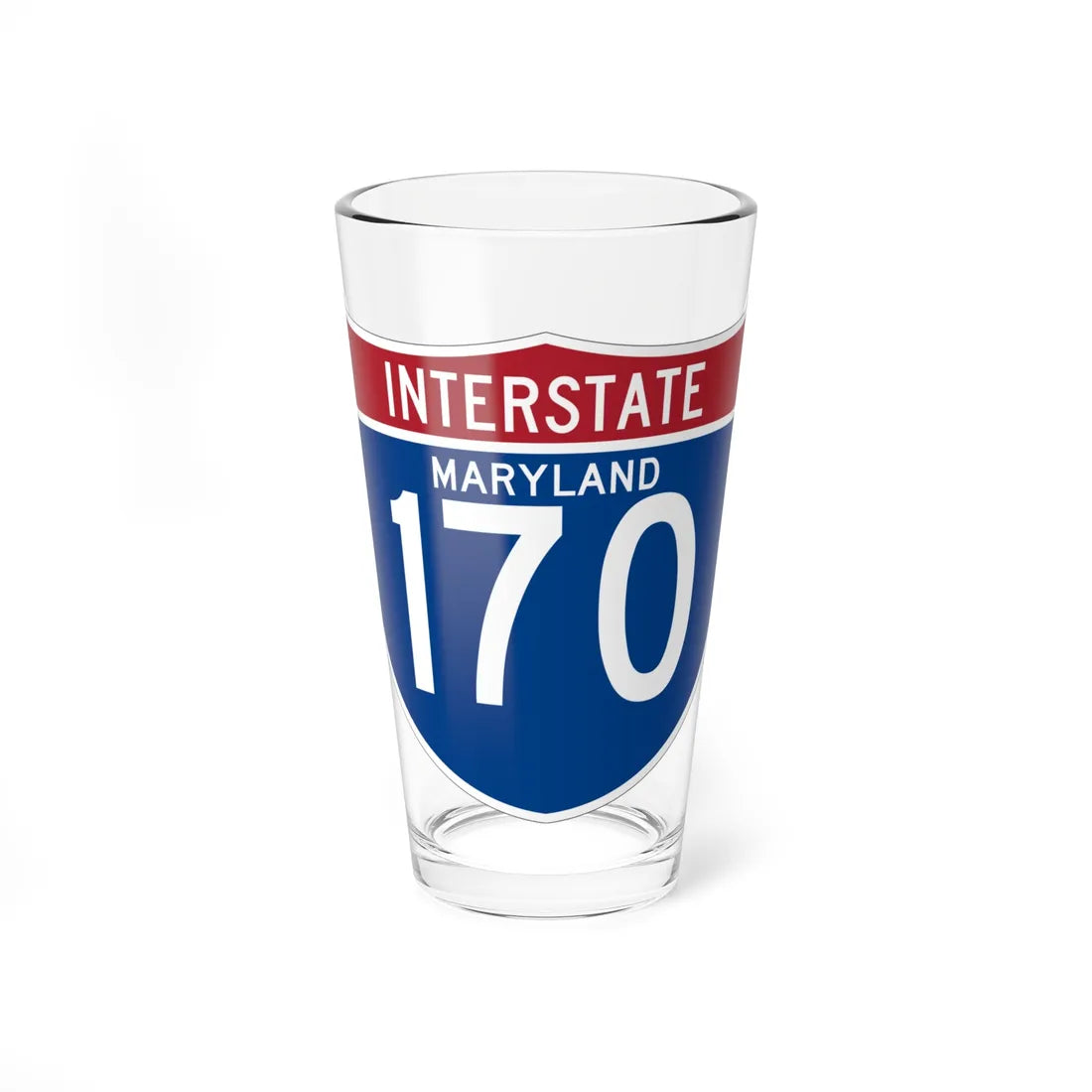 I-170 MD (Maryland) (Road Sign) Pint Glss 16oz 16oz - Go Mug Yourself