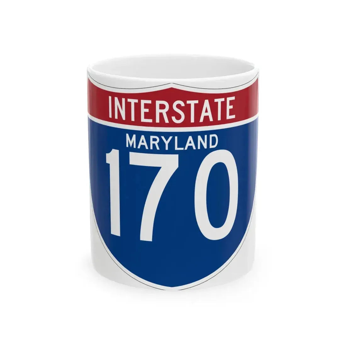 I-170 MD (Maryland) (Road Sign) White Coffee Mug 11oz - Go Mug Yourself