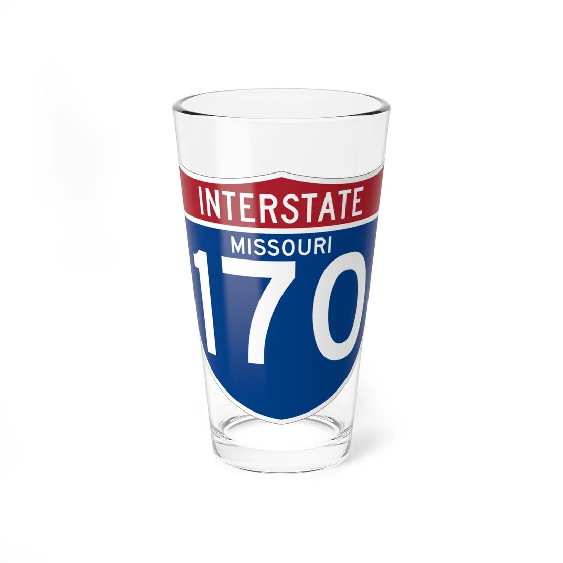 I-170 MO (Missouri) (Road Sign) Pint Glss 16oz 16oz - Go Mug Yourself
