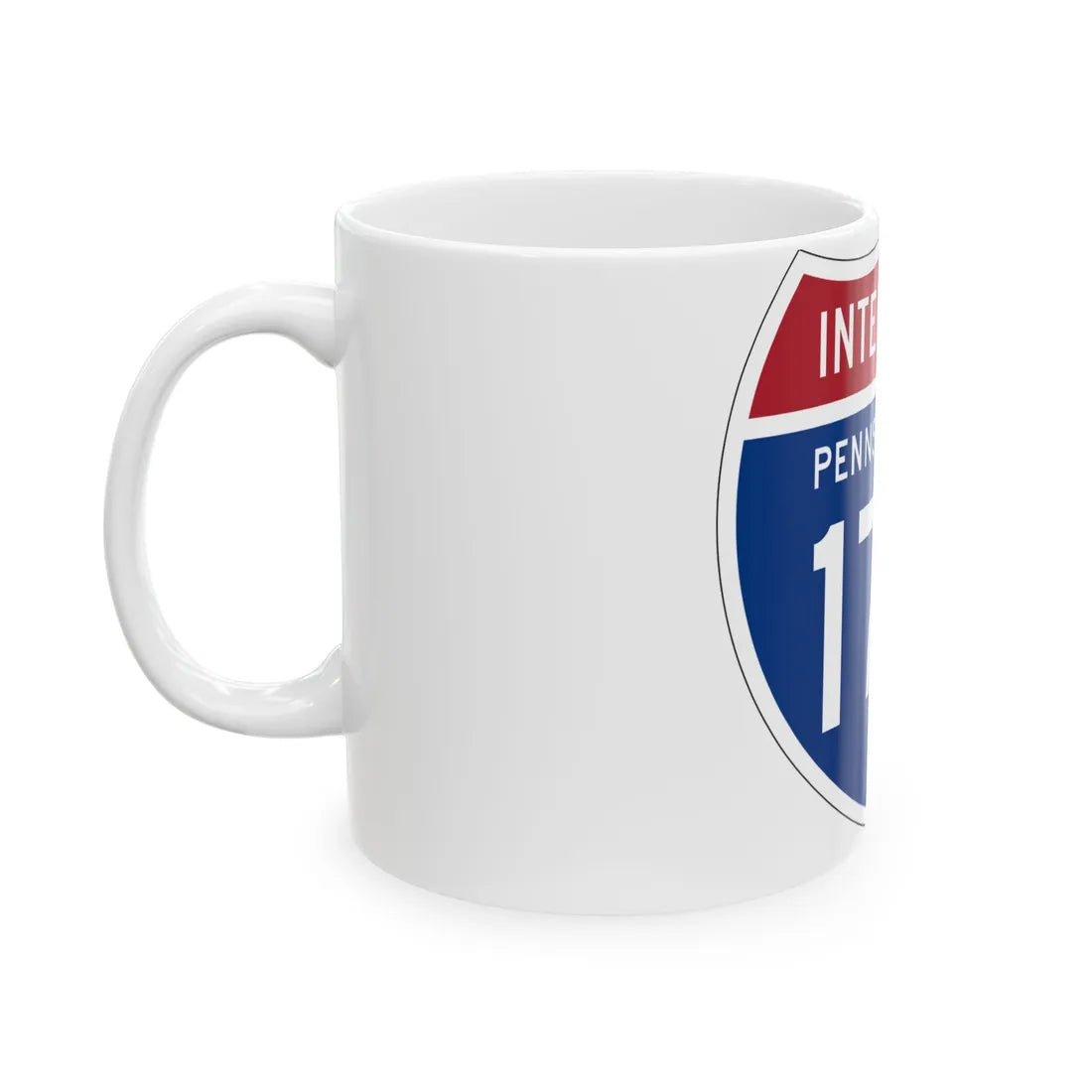 I-176 PA 1957 (Pennsylvania) (Road Sign) White Coffee Mug - Go Mug Yourself