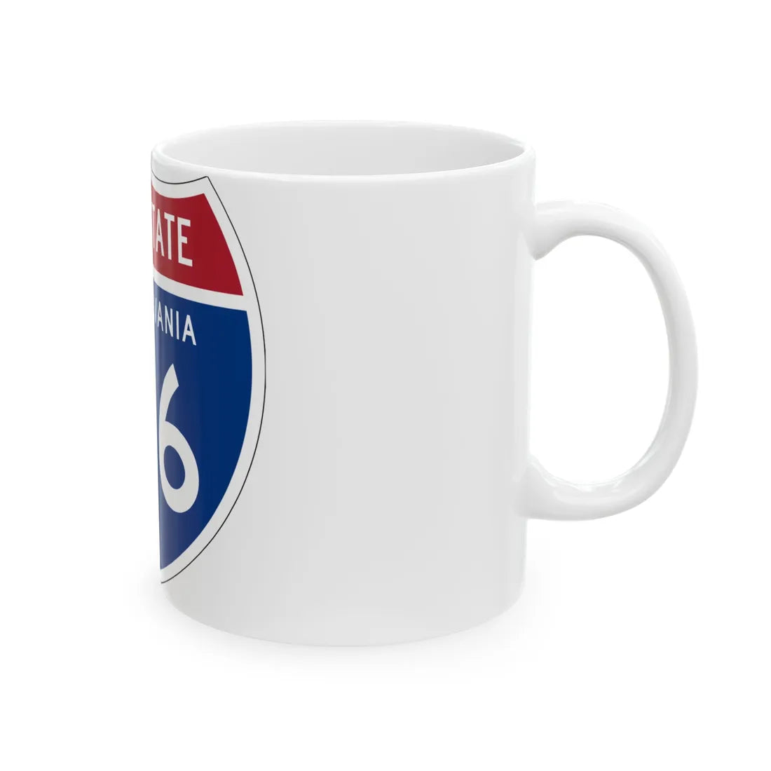I-176 PA 1957 (Pennsylvania) (Road Sign) White Coffee Mug - Go Mug Yourself