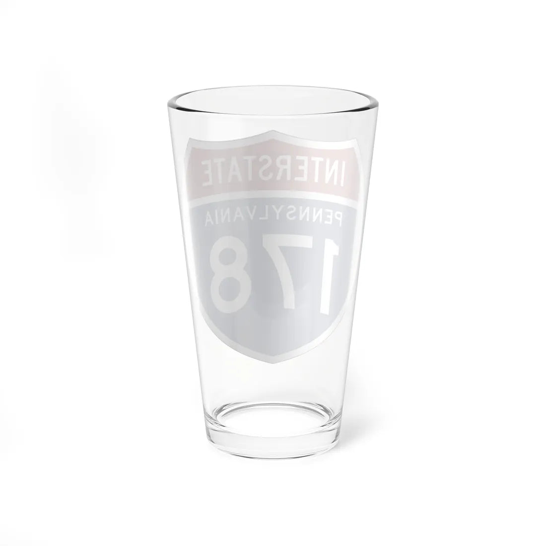 I-178 PA 1957 (Pennsylvania) (Road Sign) Pint Glss 16oz - Go Mug Yourself