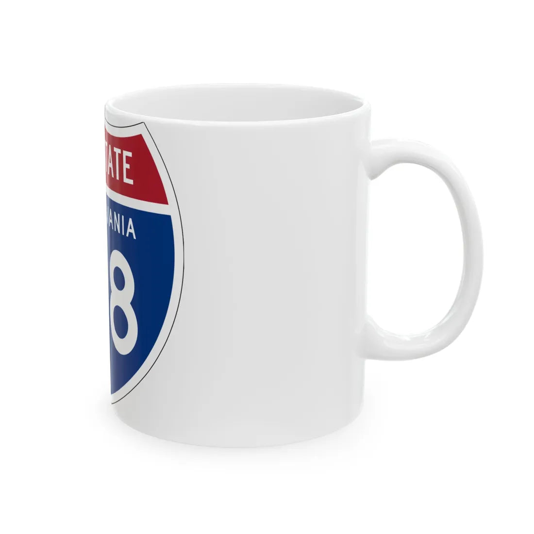 I-178 PA 1957 (Pennsylvania) (Road Sign) White Coffee Mug - Go Mug Yourself