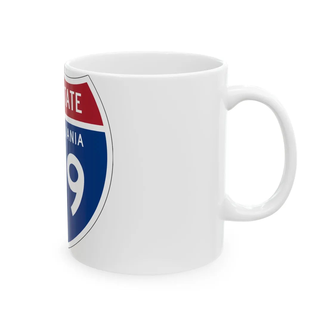 I-179 PA 1957 (Pennsylvania) (Road Sign) White Coffee Mug - Go Mug Yourself