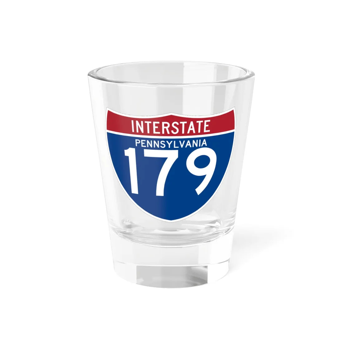 I-179 PA (Pennsylvania) (Road Sign) Shot Glass 1.5oz 1.5oz - Go Mug Yourself