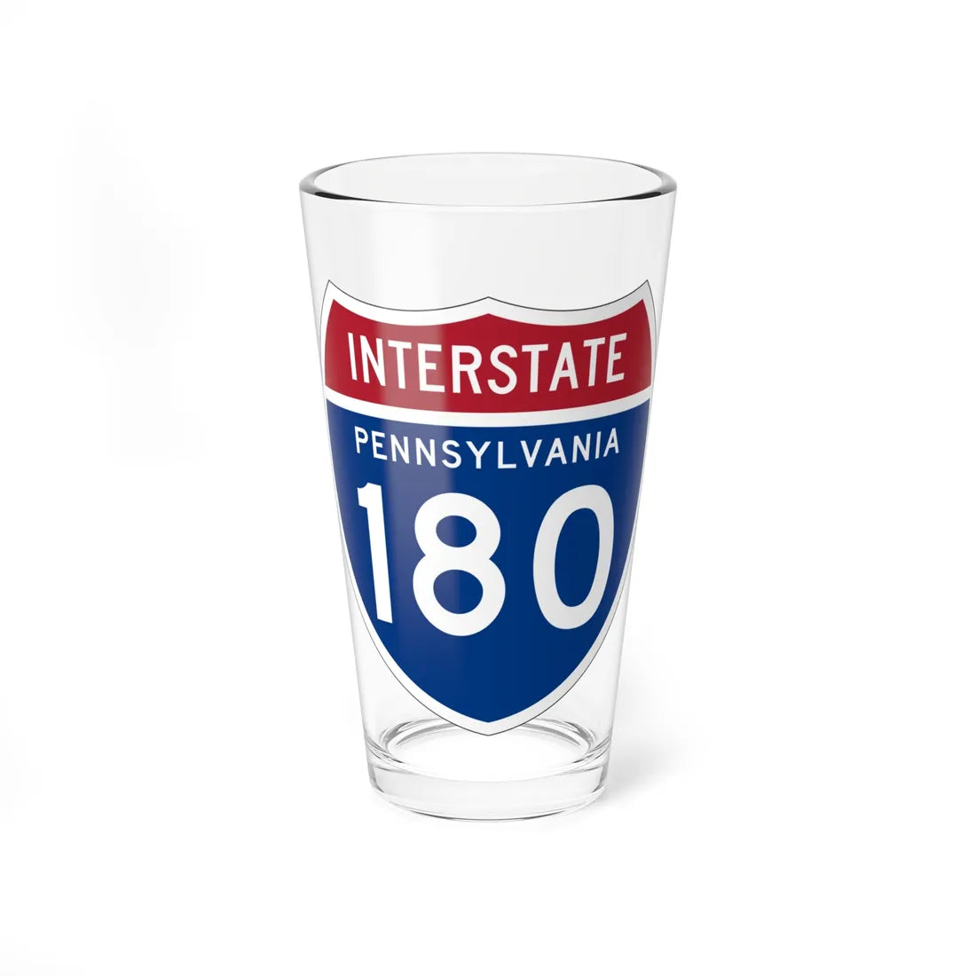 I-180 PA 1957 (Pennsylvania) (Road Sign) Pint Glss 16oz 16oz - Go Mug Yourself