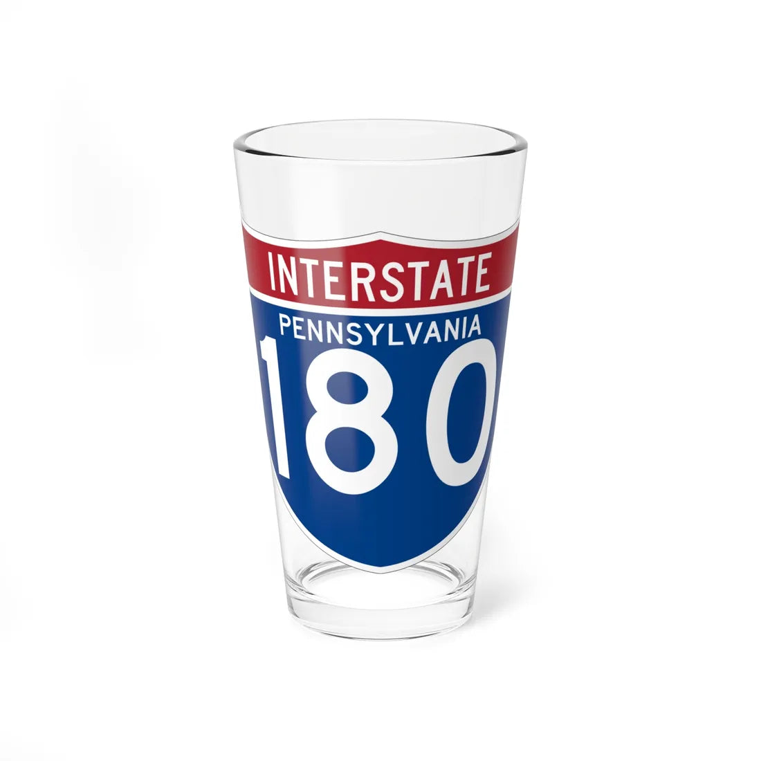 I-180 PA (Pennsylvania) (Road Sign) Pint Glss 16oz 16oz - Go Mug Yourself